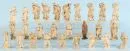 Figurines de crèche, 27 pièces – bois, H= 12-14 cm, surtout bergers et paysans