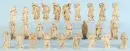 Figurines de crèche, 27 pièces – bois, H= 12-14 cm, surtout bergers et paysans