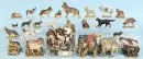 Figurines de crèche, env. 70 pièces - animaux – bois, polychromé, H= 2,5-9 cm, surtout chiens et éléphants