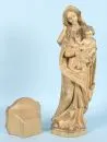 Madone – bois, montée sur console murale, H totale= 65 cm, moderne, atelier "Adolf Vogler, Fischen"