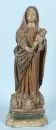 Madone – Bois polychrome, debout sur des têtes d'anges, socle profilé, H= 66 cm, probablement sud-européen, 18e s.