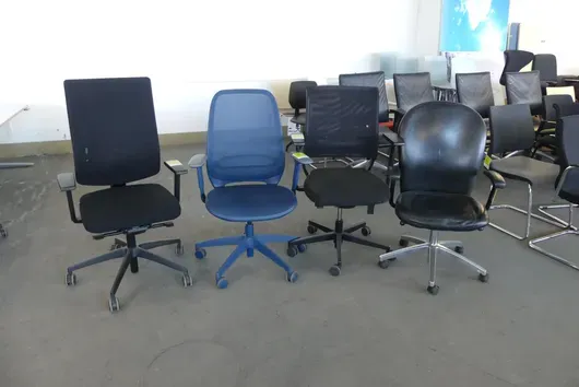 4x Chaise de bureau (différentes)
