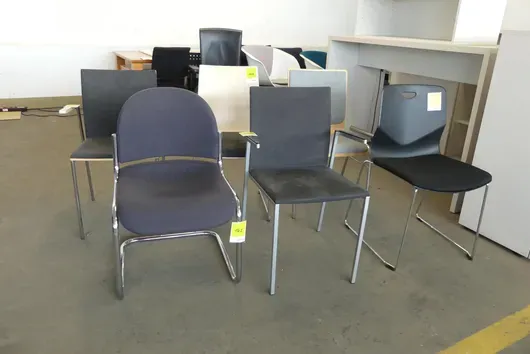 6x Chaise visiteur (différentes)