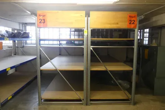Regał, 2x pola, bez zawartości