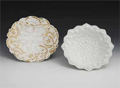 2 reliéfní mísy. Meissen
