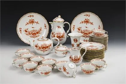 Serwis do herbaty "Indisch Koralle". Meissen