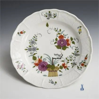 Plate with sheaf pattern. Meissen
