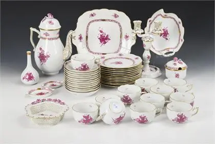 Coffee service "Apponyi purple". Herend