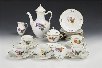 Coffee service "Sächsische Blume". Royal Copenhagen