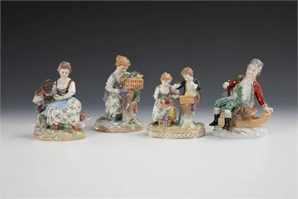 4 Kinderfiguren. Potschappel