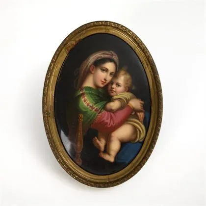 Malba na porcelánu: Madonna della sedia
