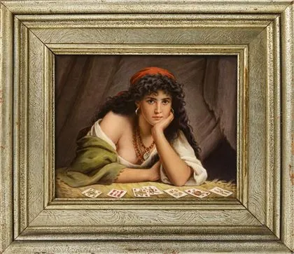 Malba na porcelánu: "Věštkyně". Heubach