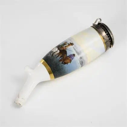 Tête de pipe avec motif de cheval. KPM Berlin