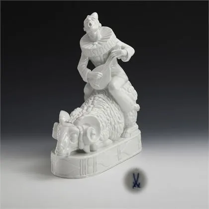 "Pierrot au bélier". Meissen