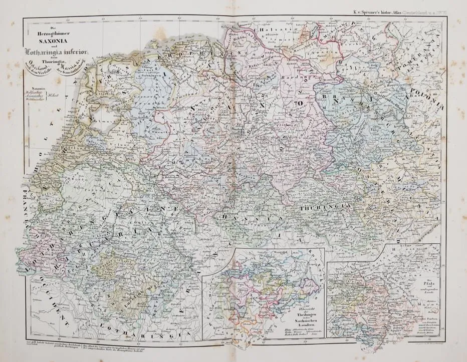 Spruner,K.v. – Historisch-geographischer Hand-Atlas zur Geschichte Asiens, Africa's, America's und Australiens