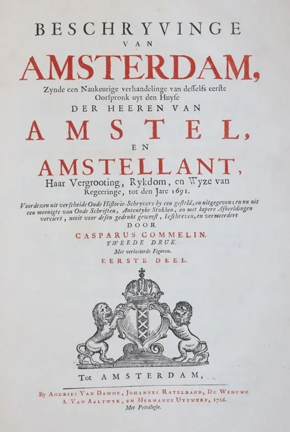Commelin,C. – Beschryvinge van Amsterdam