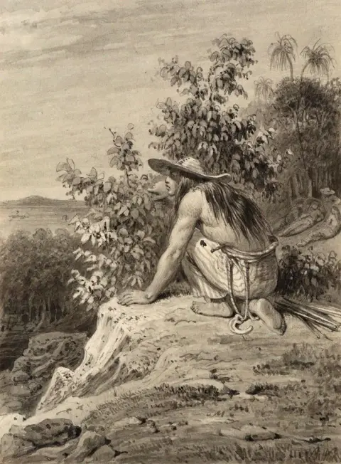 Dayak op Borneo. – 2 bladen