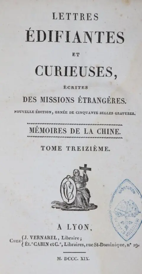 Lettres edifiantes – et curieuses, ecrites des missions etrangeres