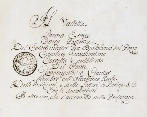 Pozzo,B.dal. – Il Valletta