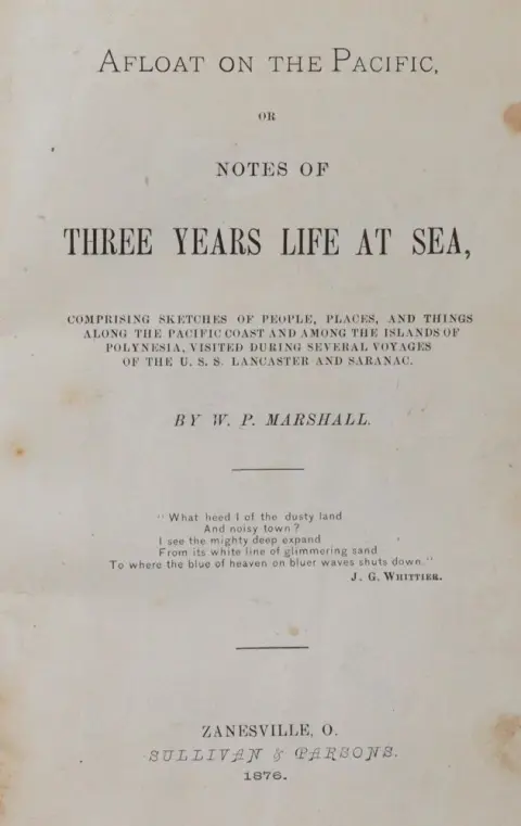 Marshall,W.P. – Afloat on the Pacific, or, Notes of three years life at sea, comprising sketches of people, places, and things