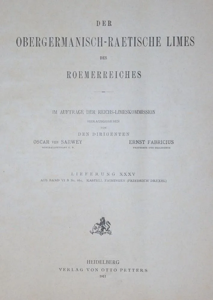 Obergermanisch-raetische Limes, Der – Římské říše