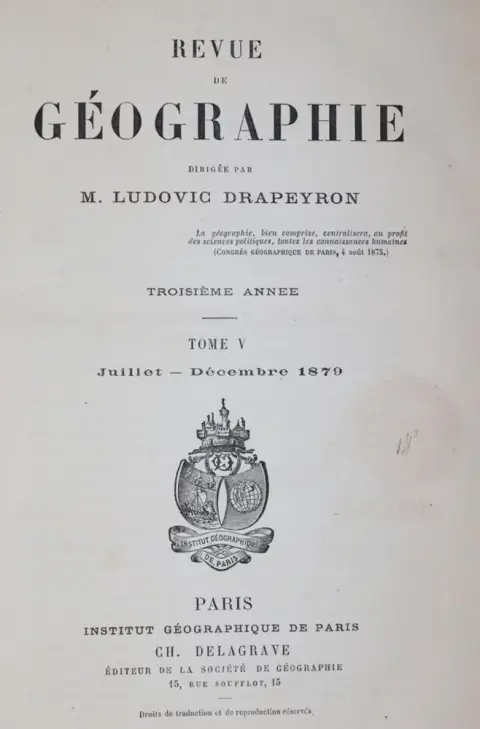 Revue de geographie. – Под ред. Л. Драпейрона