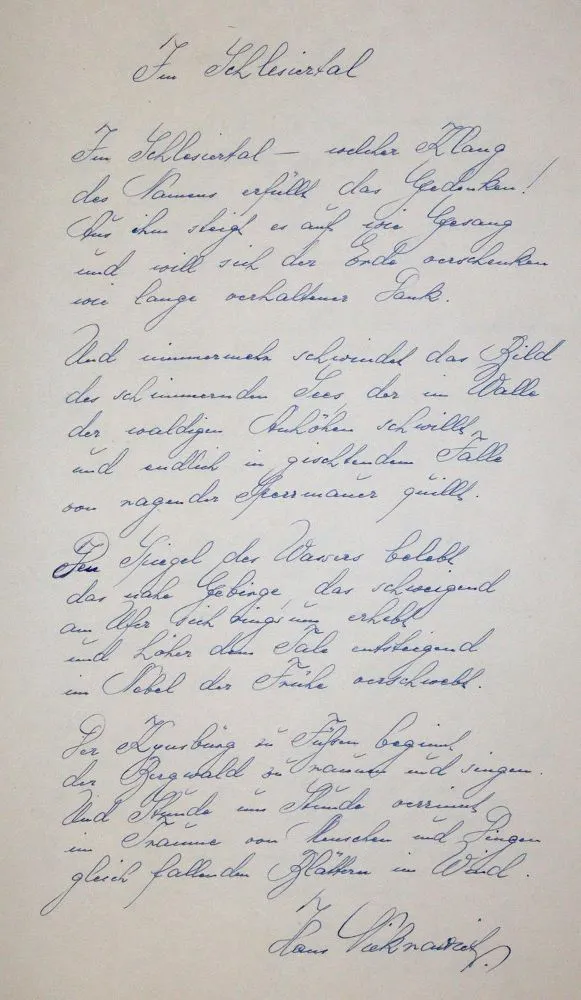 Niekrawietz, Hans – śląski pisarz (1896 Oppeln-Wangen 1983)