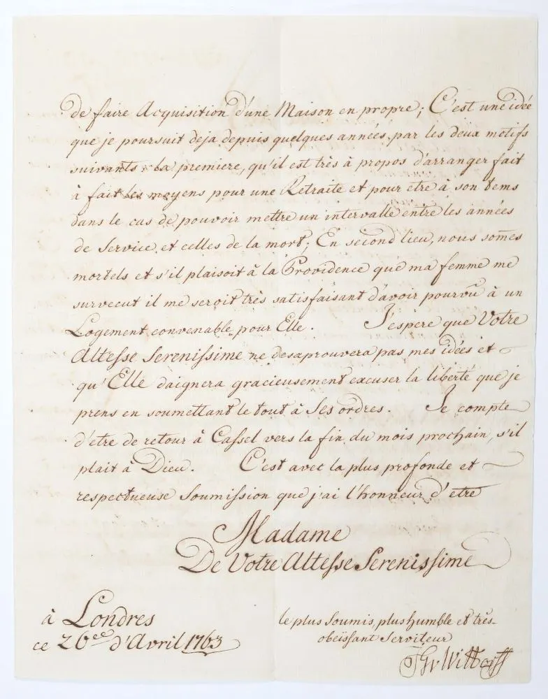 Wittorf, Julius Jürgen Freiherr von, – fürstlich Hessen-Kassel'scher Minister, Oberkammerherr und Oberstallmeister (1714-1802)