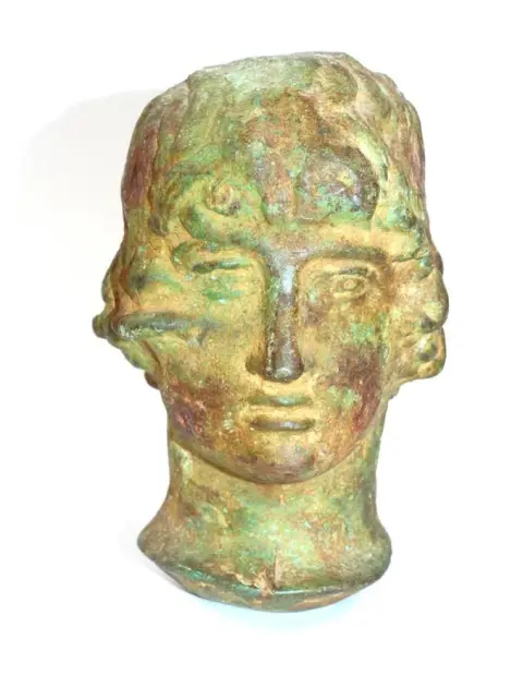 Bronze head. – Greece, probably depiction of Dionysus