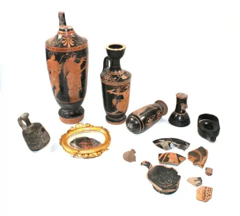 Etruscan red-figure fragments