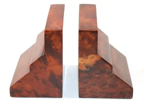 Art Deco bookends – in stepped form