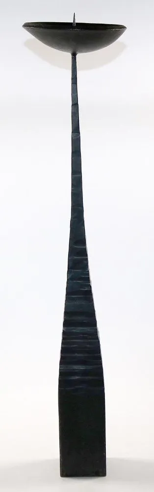 Design candlestick – Large candlestick made of heavy, hand-forged iron
