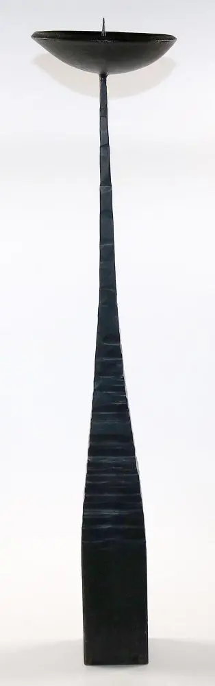 Design candlestick – Large candlestick made of heavy, hand-forged iron