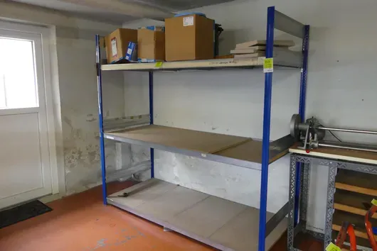 Regál, 1x pole, bez obsahu