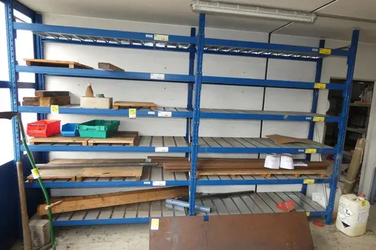 Regál, 2x pole, bez obsahu