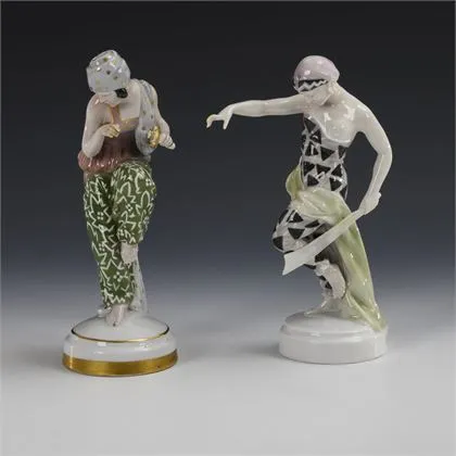 2 danseuses Art déco. Schierholz