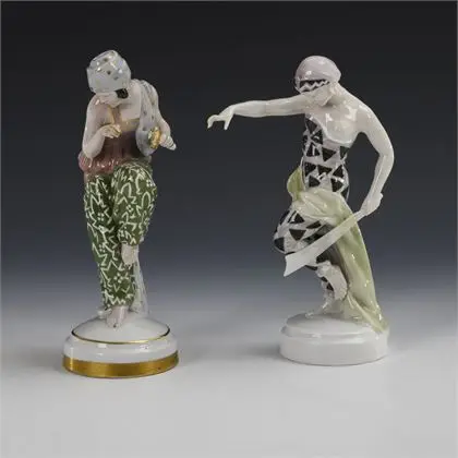2 danseuses Art déco. Schierholz