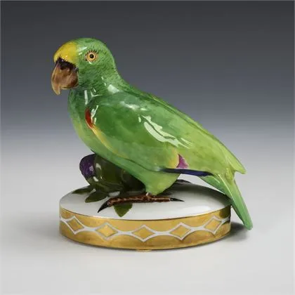 Figurine Art déco : Perroquet. Hutschenreuther