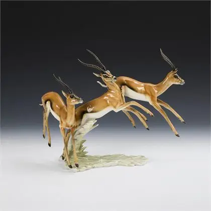 Groupe de gazelles. Hutschenreuther