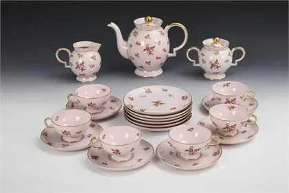 Service à thé Art déco. Johann Haviland Bavaria
