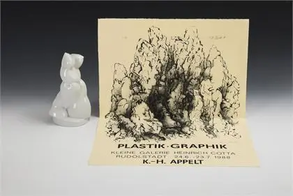 APPELT, Karl-Heinz (1940 Radebeul - 2013 Kahla). "Sich umwendender Torso" et affiche