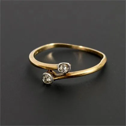 Toi et Moi ring met diamanten