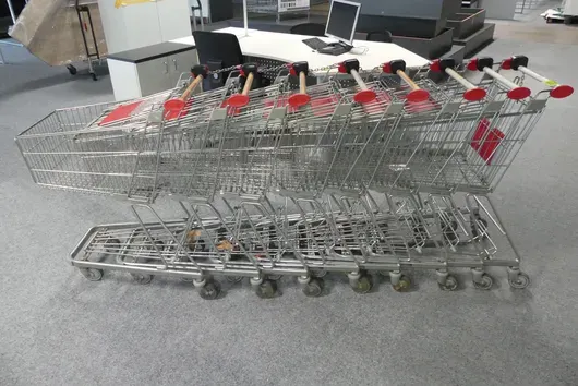 8x Wózek sklepowy