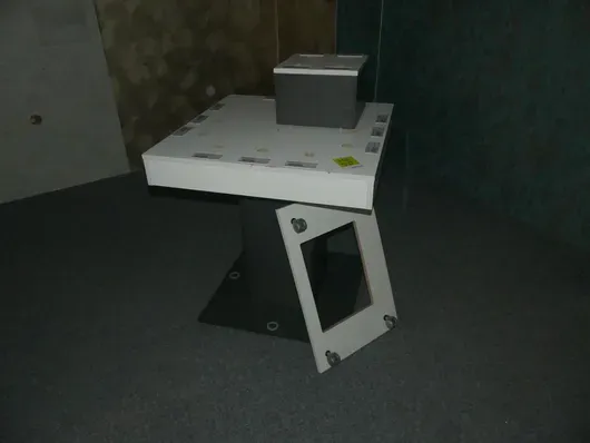 Presentatietafel voor mengkranen en accessoires