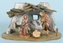 Weihnachtskrippe – Holz, 11 x 20 x 10 cm, mit Hl. Familie aus Holz;