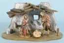 Crèche de Noël – bois, 11 x 20 x 10 cm, avec Sainte Famille en bois