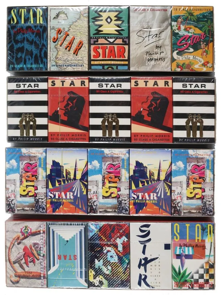 Philip Morris – Très rare série test "Star by Philip Morris - The Collection" 1986/87 - Tobacciana