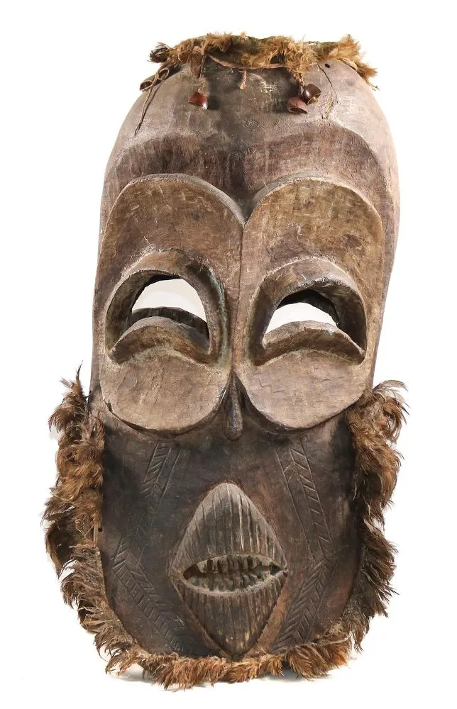 Tanzaufsatz. – Doppelmaske wohl der Luba o