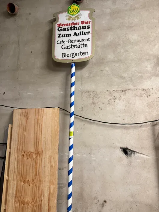 Biergartenschild