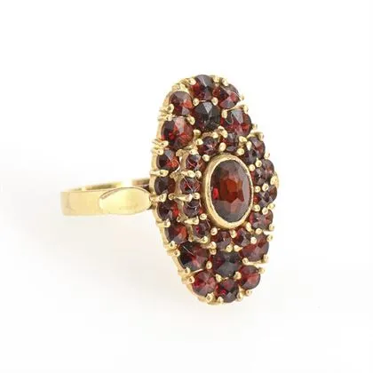 Ring mit Granatsteinen